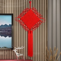 Chinese knot pendant double-line living room large porch hand-decorated red red red hanging door on the safe Festival