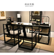 New Chinese style desk office desk computer desk writing table solid wood Zen calligraphy table simple modern study furniture