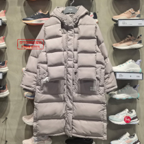 Li Ning Long down jacket 2021 new anti wooded woman warm even cap loose winter sportswear AYMR092-2