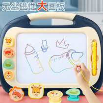 Childrens magnetic drawing board Color doodle board Toddler baby erasable household magnetic writing board Bracket type can be eliminated