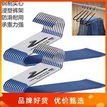 Metal solid non-slip dipping pants rack Pants clip Goose-shaped household adult pants hanging storage artifact S-shaped hanger