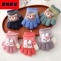 Baby gloves baby Winter 1-3 years old 6 children cute five finger children keep warm children Girl boys 2 small
