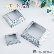 Wrought iron square tube decorative cover square tube accessories stair foot cover guardrail foot cover lower cover wrought iron cover ugly decorative cover