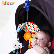 jollybaby3-6 month treasure treasure cart toy pendant baby lathe rattle cloth Bell 0-1 year old puzzle