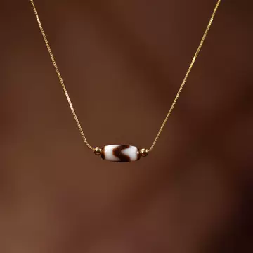 虎牙天珠 虎牙天珠（长珠/黑） - 20mm - 天珠系列- 禅意用品慈悲音