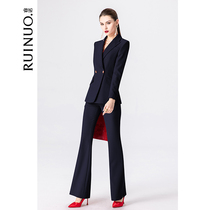 Ruino advanced sense wide leg pants suit suit suit womens formal dress President professional clothing temperament goddess fan manager work clothes