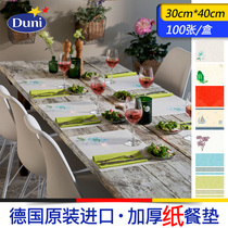 Import Thickened Western Meal Cushion Paper Duni Tablecu Hotel High-end Table Mat Home Elementary School Kids Lunch Heat Insulation Mat