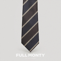 FULL MONTY STRIPED HAND FIGHT TIE MENS HIGH-END BUSINESS POSITIVE DRESS CASUAL SUIT SHIRT ACCESSORIES GIFT BOX DRESS