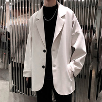  White high-end suit mens fried street Korean style oversize mens suit top Quan Zhilong with the same jacket