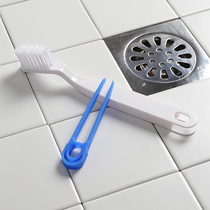  Japanese floor drain brush bathroom cleaning brush bathroom brush drain floor seam tile gap brush with tweezers tool