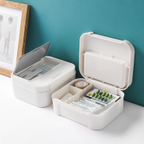 Portable small medicine box car home family mini medicine storage box student dormitory multi-layer first aid box
