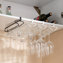 Punch-free wine cup holder household light luxury high-end upside-down pendulum goblet hanging rack wine cabinet creative hanging shelf