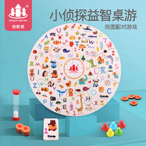 Childrens puzzle toys to improve concentration training puzzle 3 parent-child interaction 456-year-old female boy memory board game