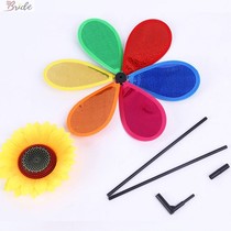 Bo Xiuqi windmill large hair outdoor activities colorful windmill children cartoon stall sunflower toy batch
