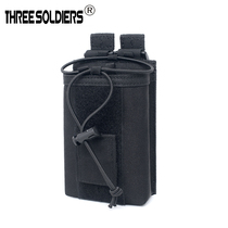 Outdoor tactical MOLLE accessory bag multi-function radio walkie-talkie cover vest waist bag