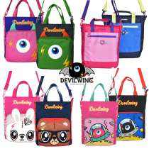 Korea devilwing children Tutorial Bag Elementary School Students Handbag Fine Arts Bags Slanted Satchel Men And Women Supplementary Schoolbags