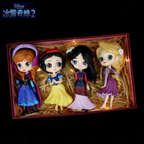 Snow White Aisha Anna Mulan Cinderella blind box doll hand baking decoration decoration birthday gift