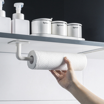 Kitchen paper towel rack Non-perforated wall-mounted rag lazy bracket incognito roll paper cling film multi-function shelf