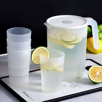 Cold water jug Household plastic high temperature resistant large capacity herbal tea jug Japanese juice jug Tie jug with scale cold water jug