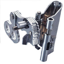 Safety rope self-locking device wire rope self-locking buckle high-altitude locking rope hanging basket self-locking device lower lifting device self-locking card