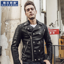 Motorcycle clothing machine mens fashion Harley motorcycle leather jacket mens leather jacket 2021 new short handsome spring coat