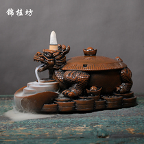 Reverse incense ashtray creative personality trend with cover luxury high-end fly ash large home living room retro