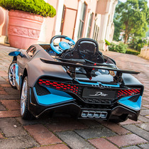 Bugatti childrens electric car four-wheel remote control baby toy car can sit people oversized mens and womens sports car
