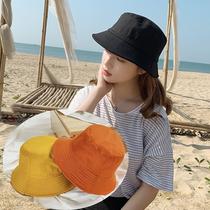 Student hat children tide black fisherman hat Korean version of Joker spring summer sunscreen sun hat sun hat Japanese hip hop basin hat