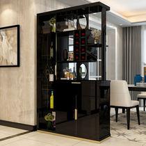 Door entrance Double-sided wine cabinet Living room partition cabinet Modern room hall cabinet Light luxury screen entrance decorative shoe cabinet