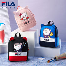 FILA Fila childrens clothing mens and womens childrens shoulder backpack 2021 new childrens weight loss baby cute kindergarten school bag