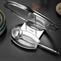 CCKO pot cover holder with water-receiving sitting countertop and non-perforated shelf kitchen storage rack artifact