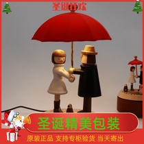 Taiwan Jeancard Little Red Umbrella Night Light Bedside Light Wooden Birthday Gift Valentine Led Lantern Couple