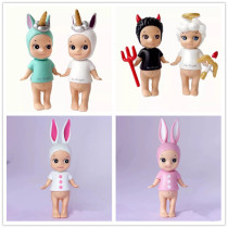 Cake decoration ornaments Angel demon Unicorn Childrens birthday cake decoration ornaments Baking accessories plug-ins