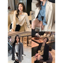 Zhang Beibei ibell2021 early Autumn New lazy wind temperament long sleeve shirt women thin loose simple top