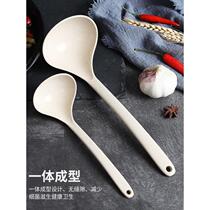 Wheat Straw Long Handle Large Horn Soup Spoon Sub home Secontaining porridge Porridge Kitchen Day Style Soup Spoon Plastic Big Spoonful Soup Spoon