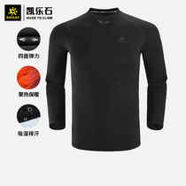 Kailorstone functional underwear jacket autumn and winter men multifunctional sports stand-up collar breathable sweat-absorbing quick-drying close-fitting shirt