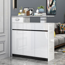 Shoe cabinet household door simple modern foyer cabinet large capacity double-sided black and white piano paint entrance partition cabinet
