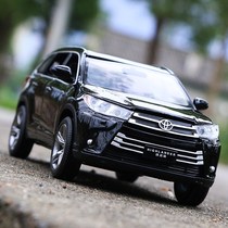 New Highlander 1:32 alloy car model 6 open sound and light return boy toy car simulation car model ornaments