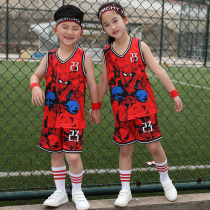 Childrens basketball suit suit summer boys and girls baby kindergarten performance costume primary school sports training jersey