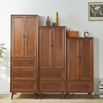 Full solid wood wardrobe childrens locker Chinese living room storage wardrobe home bedroom small apartment wardrobe small