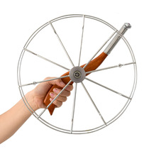 Kite Eagle wheel victory stainless steel 28-32-36cm large bearing silent hand grip wheel Oak breeze take-up wheel