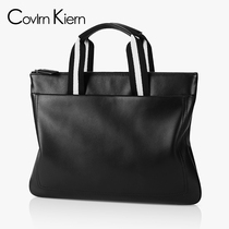 CovlrnKiern leather Hand bag men Business casual men briefcase computer bag men bag tide ck419