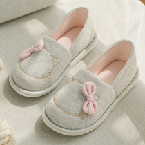 Moon shoes Spring Autumn September bag heel soft bottom non-slip indoor cute maternity shoes autumn thick sole maternity shoes