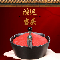 Yipin Hongyun head official hat ashtray anti-ash ash with cover anti-fly ash creative personality trend home light luxury