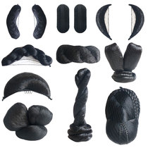 Ancient Dress Styling Hanfu New Hand Base Wig hair Hair Horn Cushion Hair horn Hair Twist Hair Bag after Blossom Hair Wrap and Hair Straightats