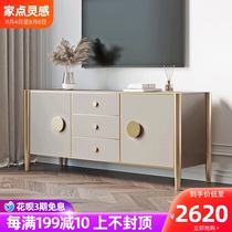 Modern simple light luxury TV cabinet Master bedroom high cabinet Italian net celebrity small apartment bedroom room high TV cabinet