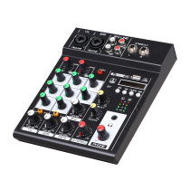 Professional outdoor small with Bluetooth balanced monitoring mixing reverb effect 48V phantom power supply metal mixer