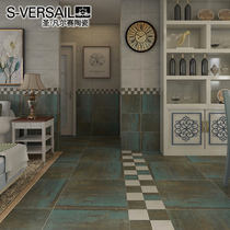 Saint Versailles Mercury 600x600 Antique Brick Green Mediterranean Floor Tile Kitchen Bathroom Tile Vintage