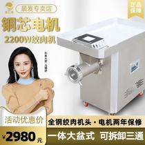 Meat grinder Commercial high-power stainless steel large basin multifunctional vertical automatic twisted frozen meat chopping vegetable enema machine