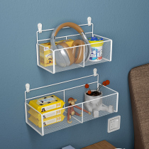 Punch-free dormitory bedside rack wall hanging bed storage wall wall hanging wall Wall laying artifact hanging basket